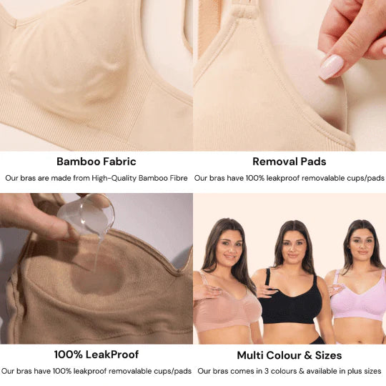 Leakproof Nursing Bra (3-Pack)