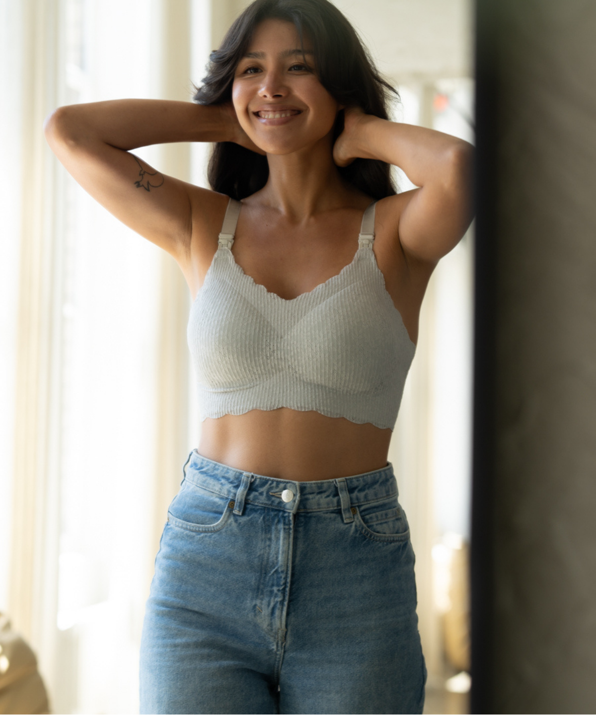 PACK OF 3: Sea Glass Lace Nursing Bra