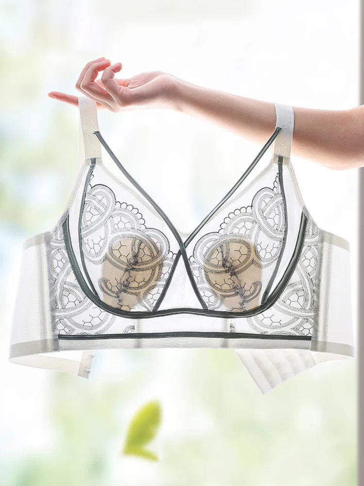 Pack Of 3 Summer Thin Wireless Bra with Minimizing Effect