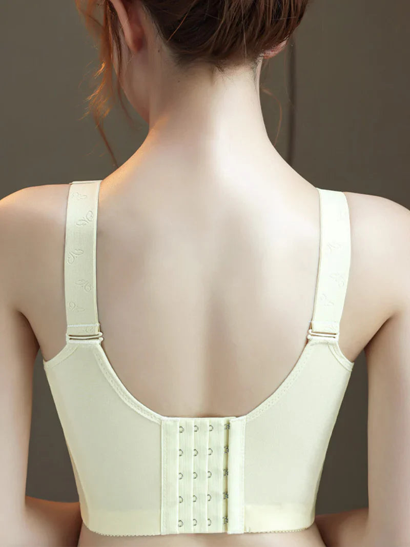 Pack of 3 V-Neck Lace Wireless Side Support Bra