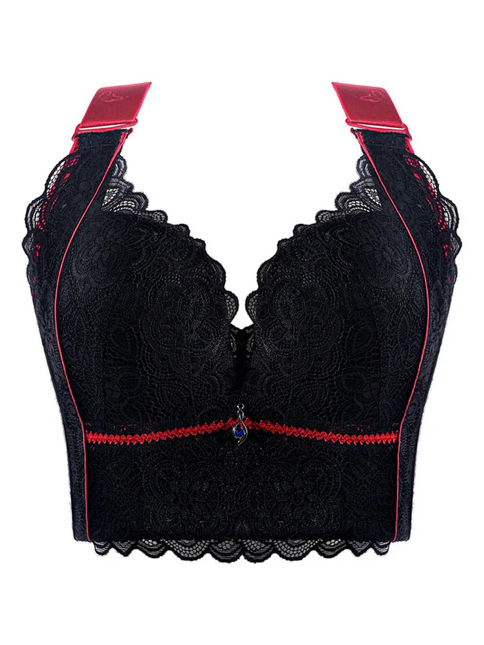 PACK OF 3 Breathable Lace Longline Wire-free Push Up Bras