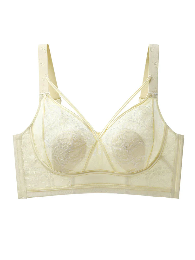 Pack Of 3 Summer Thin Wireless Bra with Minimizing Effect