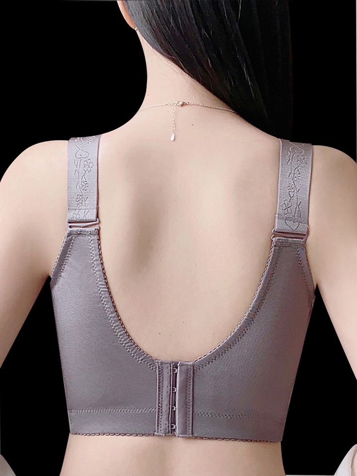 PACK OF 3 Women Bras Full Coverage Ultra-thin Flower Wireless Plus size Underwear