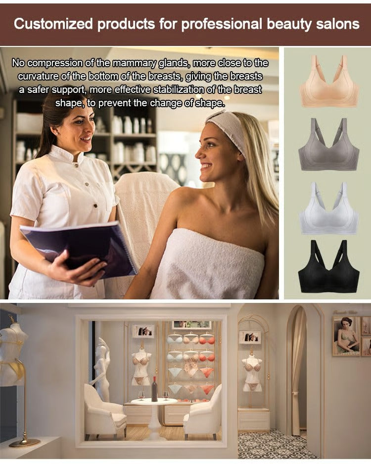 3 Pcs Wire-Free Non-Marking Skin-Friendly Push-Up Bra