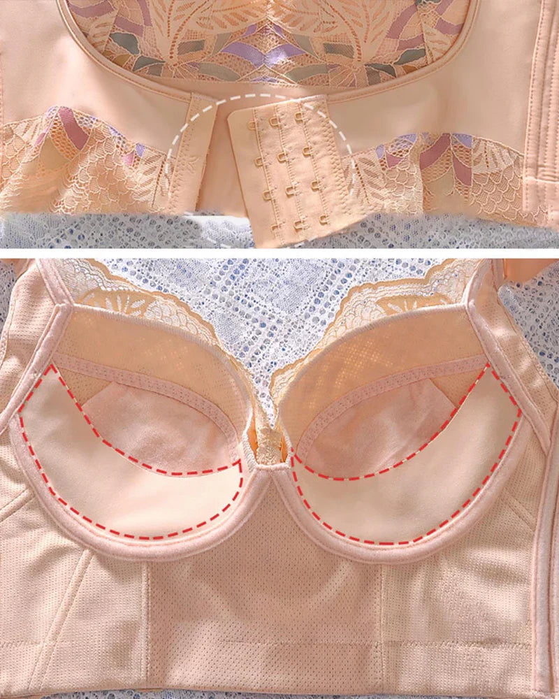 pack of 3 Women Side Support Longline Corset Wire-free Push Up Bra