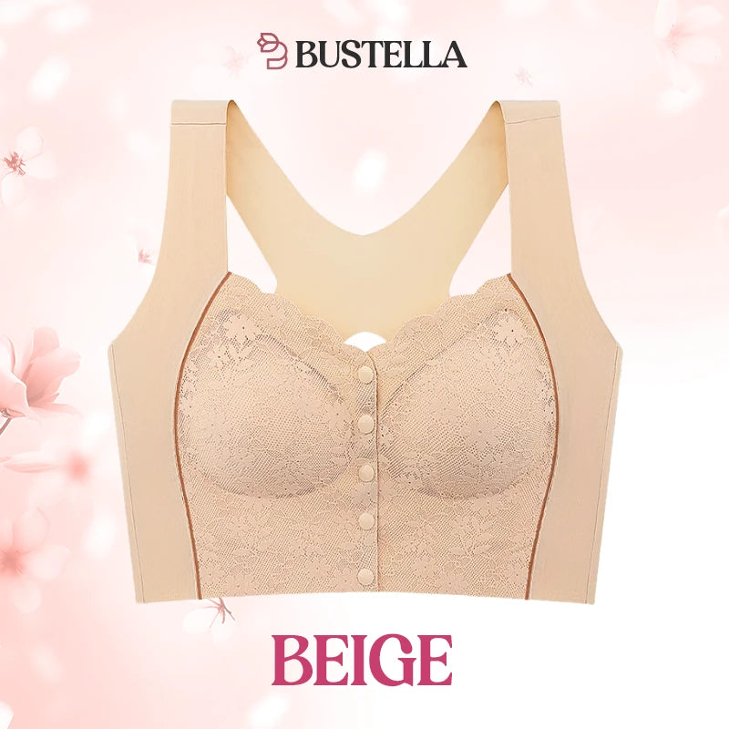 PACK OF 3: Bustella  Button-Up Comfy Shaping Posture Corrector Bra.