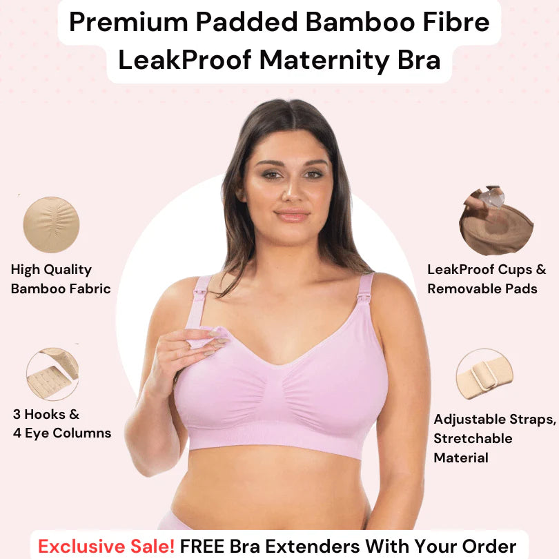 Leakproof Nursing Bra (3-Pack)