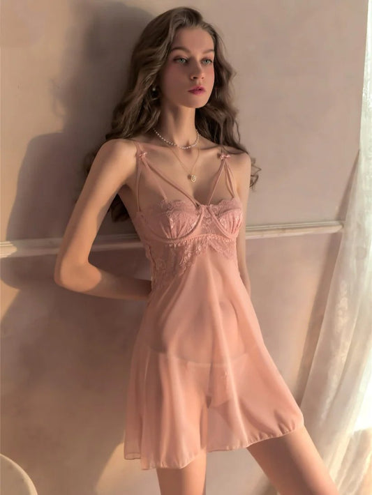 Elpis Embroidered Short Lingerie