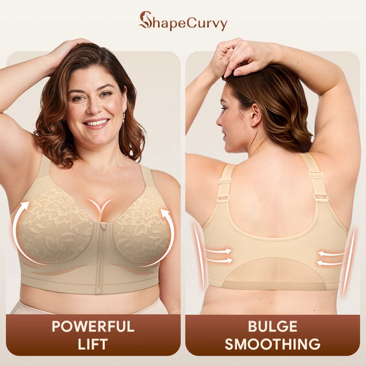 Pack of 3 ShapeCurvy Zip-Front Shaper Bra