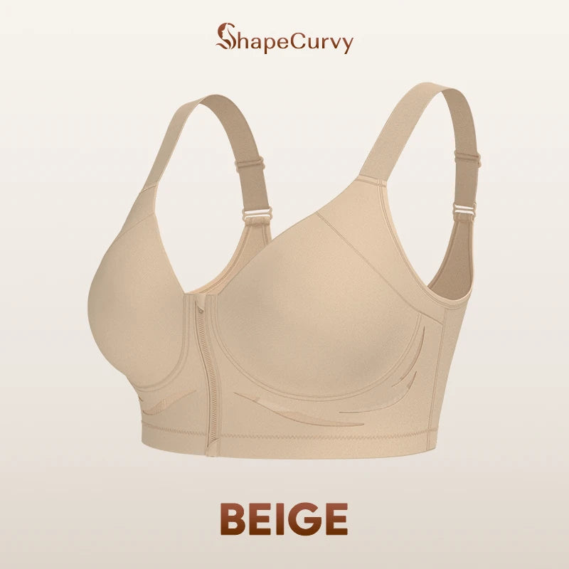 Pack of 3 ShapeCurvy Zip-Front Shaper Bra