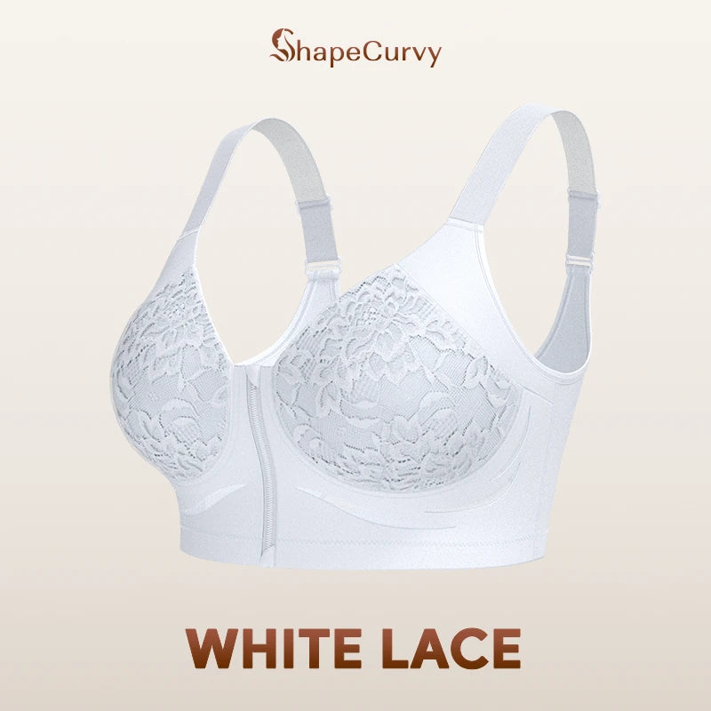 Pack of 3 ShapeCurvy Zip-Front Shaper Bra