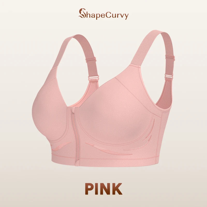 Pack of 3 ShapeCurvy Zip-Front Shaper Bra