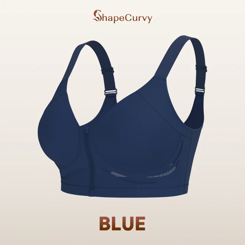 Pack of 3 ShapeCurvy Zip-Front Shaper Bra