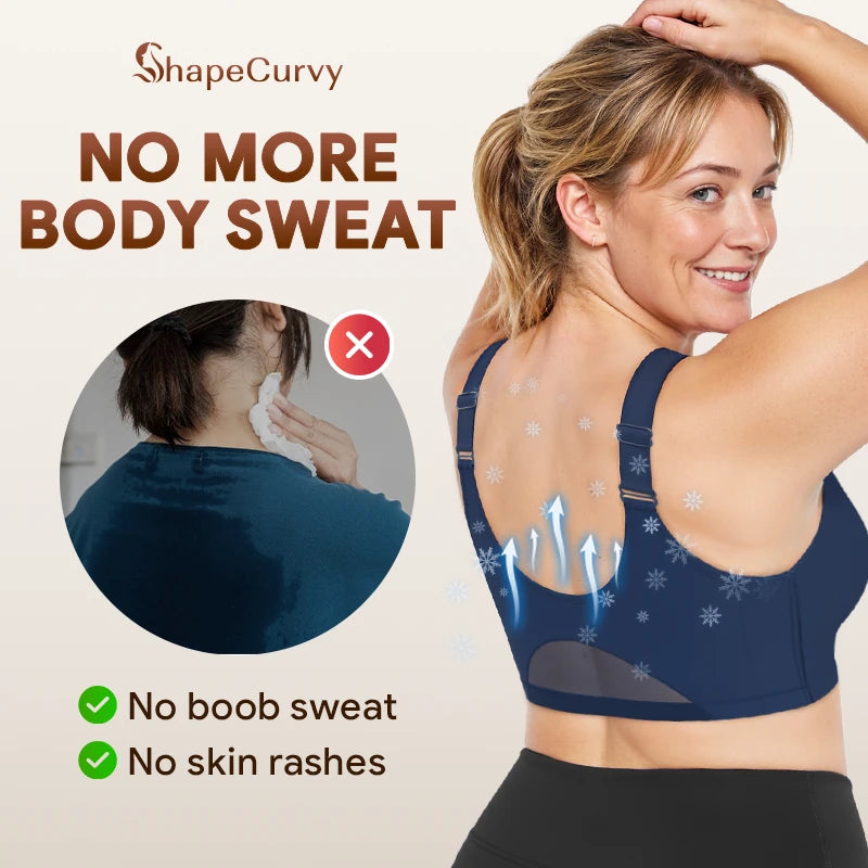 Pack of 3 ShapeCurvy Zip-Front Shaper Bra