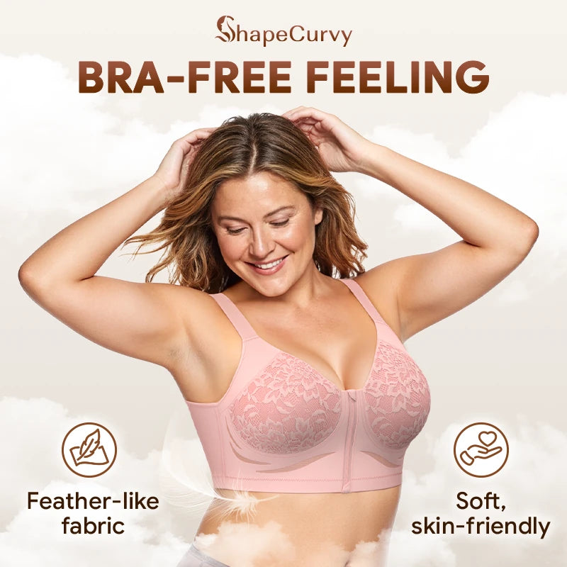 Pack of 3 ShapeCurvy Zip-Front Shaper Bra