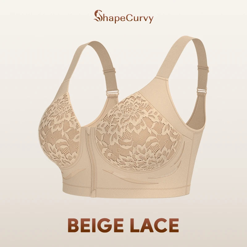 Pack of 3 ShapeCurvy Zip-Front Shaper Bra