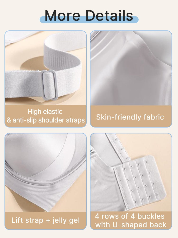 PACK OF 3: VEIMIA Delicate Lace Bra Anti-sagging Lift & Wireless Soft Support With Airy Pads, Silky Satin For Gentle Comfort