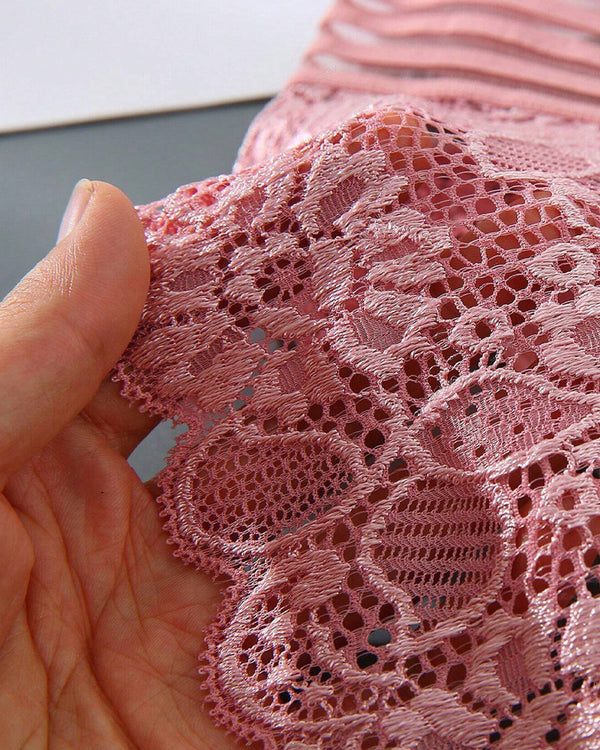 PACK OF 6: Women's Sexy High Waist Tummy Control Seamless Flower Lace Breathable Panties