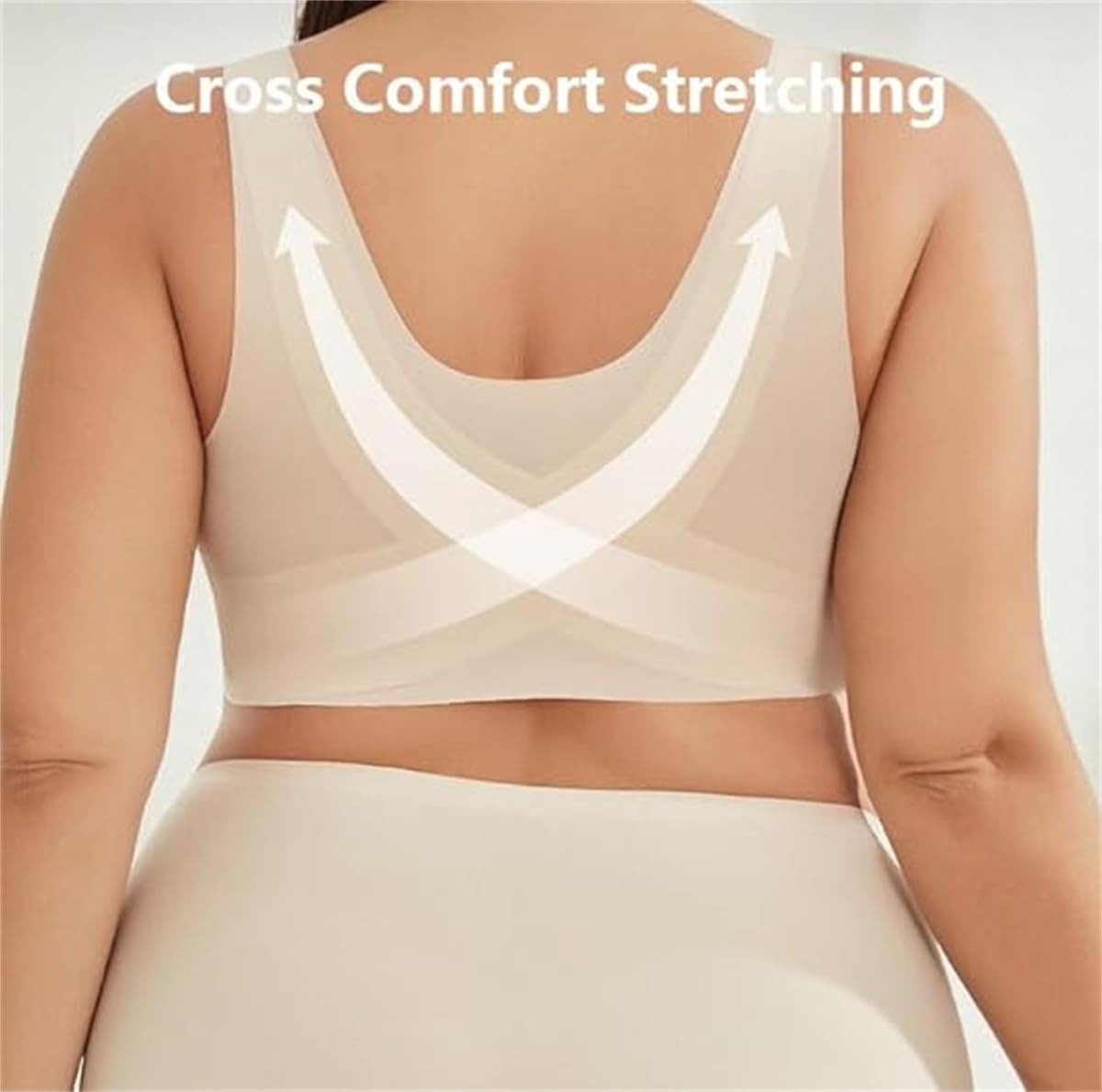 Pack of 3 Seamless Front Buckle Cross Back Shaping Bra