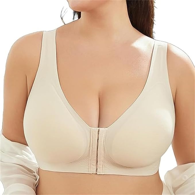 Pack of 3 Seamless Front Buckle Cross Back Shaping Bra