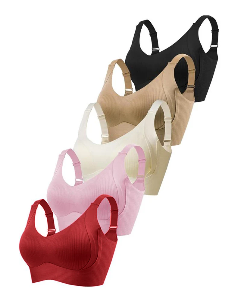 Pack of 3 Women's Adjustable Wireless Bra