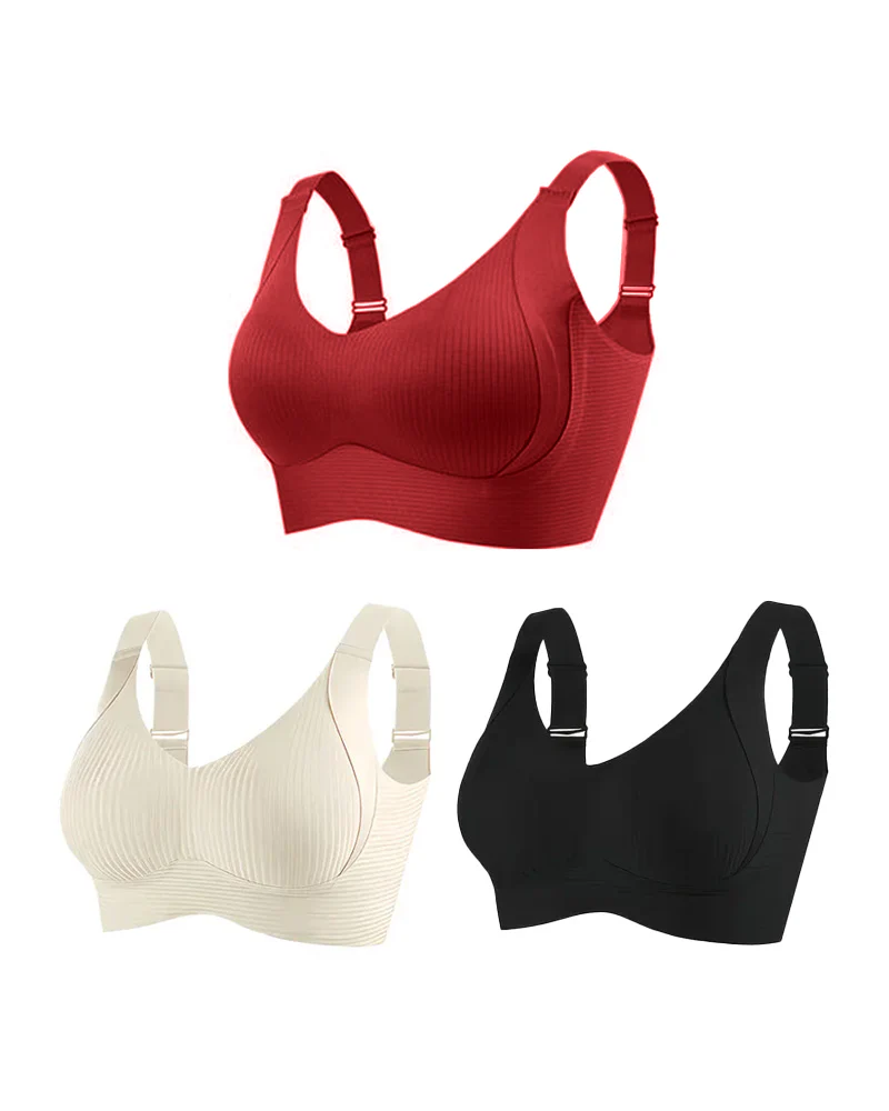 Pack of 3 Women's Adjustable Wireless Bra