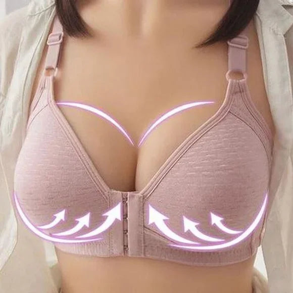 PACK OF 3 High Quality Women Front Closure Wireless Lingerie Push Up Bra